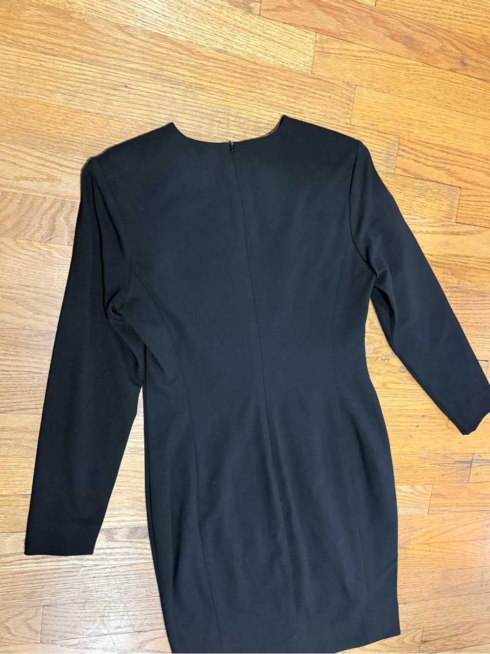 Carlisle Collection Black Long-Sleeve Bow-Accent Sheath Dress - Picture 9 of 11